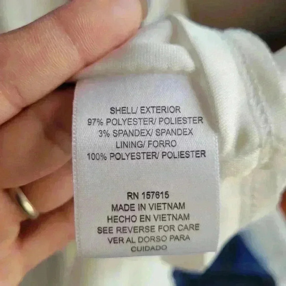 NICOLE MILLER Abstract Print Sleeveless Maxi Dress Size Medium SilkyBlue & White - Picture 7 of 10